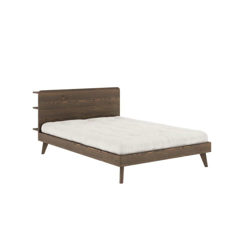 RETREAT BED natural pine (postel z borovice) - barva: karup natural, rozměr: 140*200 cm