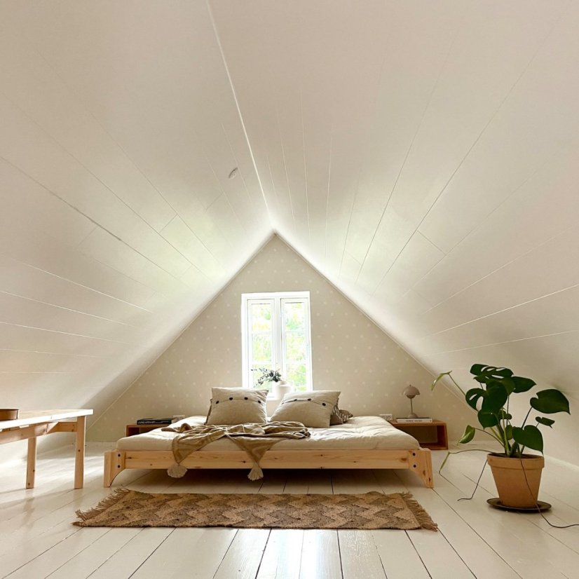 ELAN BED natural pine (postel z borovice) - rozměr: 140*200 cm, Barva: karup natural