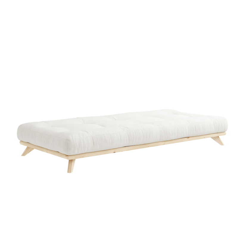 SENZA BED natural pine (postel z borovice) - barva: karup natural, rozměr: 90*200 cm