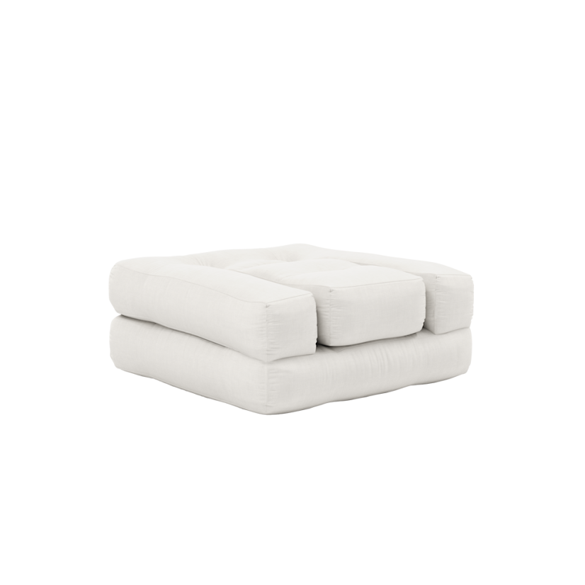 MINI CUBE - rozměr: 60x68x24 cm, barva futonu: natural