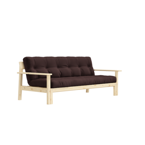 sofa UNWIND natural pine (pohovka z borovice) - Barva: karup natural, barva futonu: brown 715