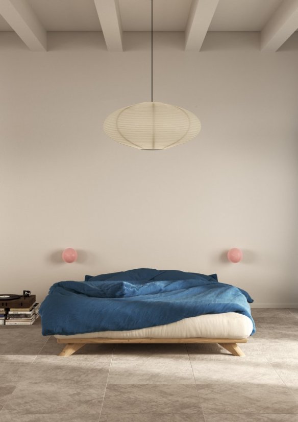 SENZA BED natural pine (postel z borovice) - barva: karup natural, rozměr: 90*200 cm