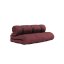 sofa BUCKLE-UP (futonová pohovka ) - rozměr: 140*200 cm, barva futonu: bordeaux 710