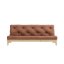 sofa FRESH natural pine (pohovka z borovice) - Barva: karup natural, barva futonu: clay brown 759