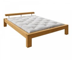 WOOD 02 natural oak bed (postel z dubu)