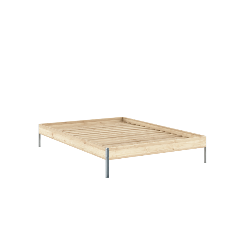 CORE BED natural pine (postel z borovice) - barva: karup natural, rozměr: 140*200 cm