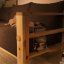 sofa BARE natural pine (pohovka z borovice) - barva: karup natural, barva futonu: soft chalk 640