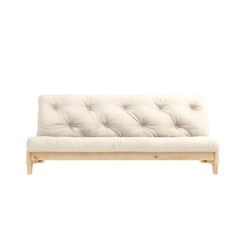 sofa FRESH natural pine (pohovka z borovice) - Barva: karup natural, barva futonu: linen 914