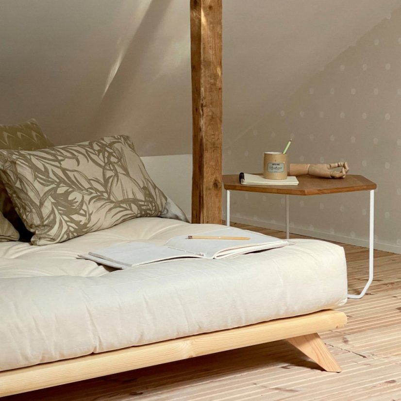 SENZA BED natural pine (postel z borovice) - barva: karup natural, rozměr: 90*200 cm