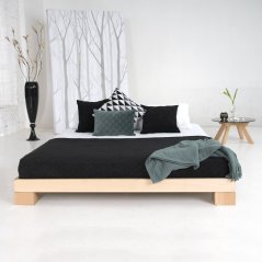 CUBE Double Bed (postel z buku)