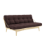 sofa FOLK natural pine (pohovka z borovice) - Barva: karup natural, barva futonu: brown 715