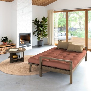 sofa KNOB - barva futonu - dark grey 734