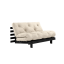 sofa ROOT natural pine (pohovka z borovice) - Barva: karup carob, rozměr: 140*200 cm, barva futonu: linen 914