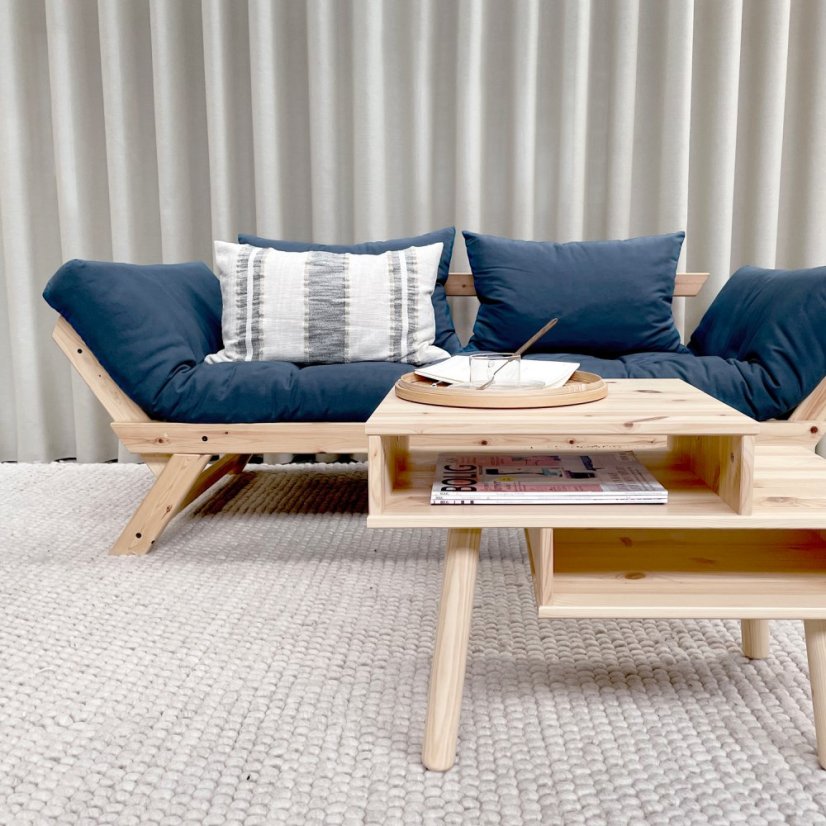 sofa BEBOP natural pine (pohovka z borovice) - Barva: karup natural, barva futonu: natural 701