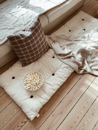 BED IN A BAG - rozměr: 70x190x5 cm, barva futonu: natural