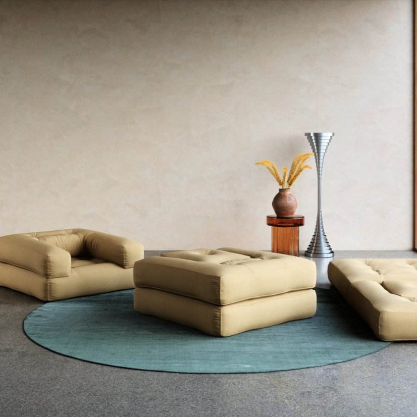 sofa CUBE (futonová pohovka) - rozměr: 90*190 cm, barva futonu: brown 715