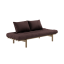 sofa PACE natural pine (pohovka z borovice) - Barva: karup carob, barva futonu: brown 715