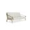 sofa POETRY natural pine (pohovka z borovice) - Barva: karup white, barva futonu: olive green 756