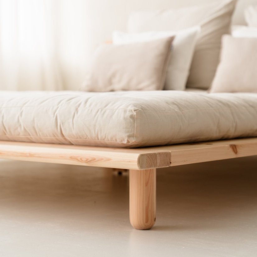 PEEK BED natural pine (postel z borovice) - barva: karup natural, rozměr: 140*200 cm