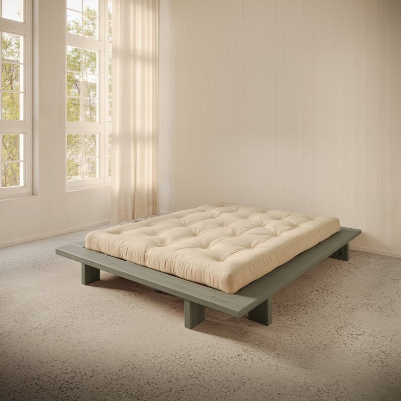 JAPAN BED natural pine (postel z borovice) - barva: karup natural, rozměr: 90*200 cm
