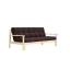 sofa UNWIND natural pine (pohovka z borovice) - Barva: karup natural, barva futonu: brown 715