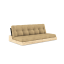 sofa BASE natural pine (pohovka z borovice) - Barva: karup black, barva futonu: wheat beige 758