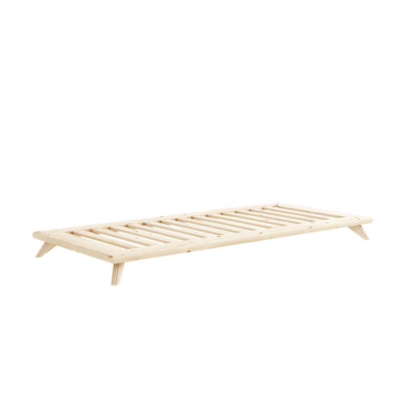 SENZA BED natural pine (postel z borovice) - barva: karup natural, rozměr: 90*200 cm