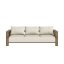 sofa BARE natural pine (pohovka z borovice) - barva: karup natural, barva futonu: soft chalk 640