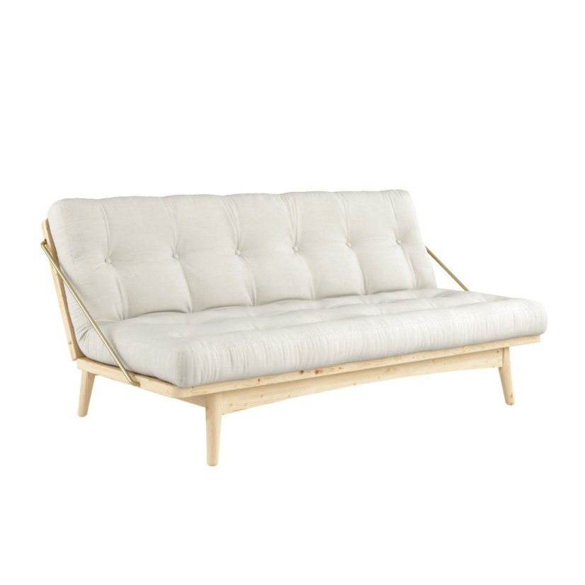 sofa FOLK natural pine (pohovka z borovice) - barva: karup natural, barva futonu: natural 701