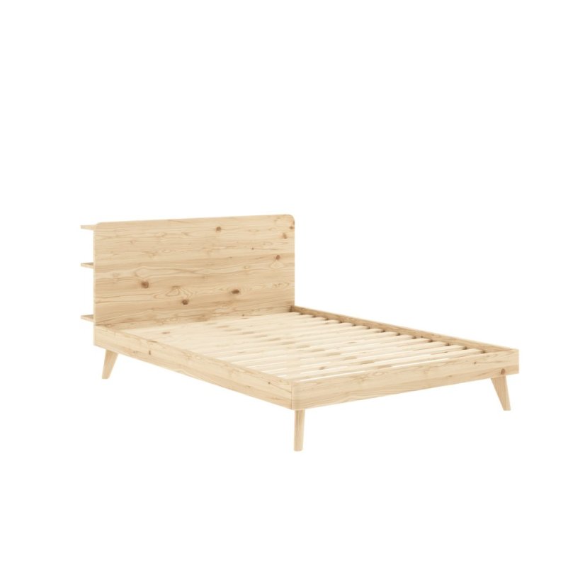 RETREAT BED natural pine (postel z borovice) - barva: karup natural, rozměr: 140*200 cm
