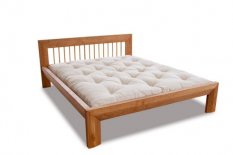 WOOD 01 natural oak bed (postel z dubu)