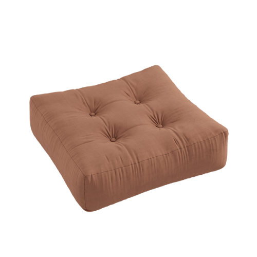 sofa MORE POUF (futonové křeslo ) - rozměr: 70*70 cm, barva futonu: clay brown 759
